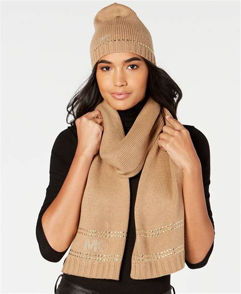 women's michael kors hat and scarf set|Michael Kors hats for women.